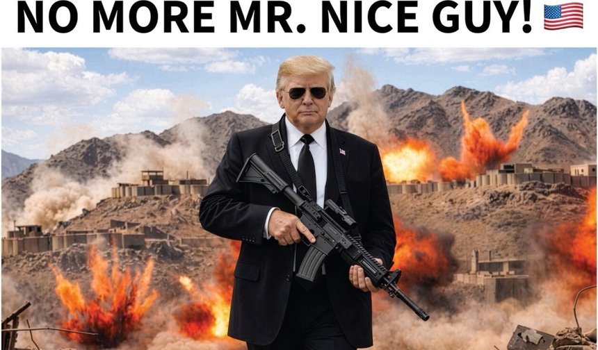 Trump'tan silahlı fotoğrafla İran'a mesaj: Yakında akıllansalar iyi olur