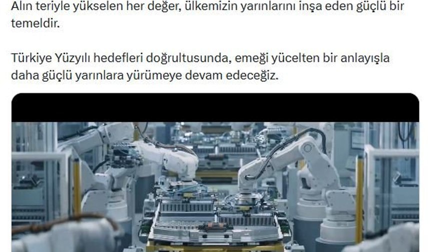 İletişim Başkanı Duran'dan '1 Mayıs Emek ve Dayanışma Günü' mesajı