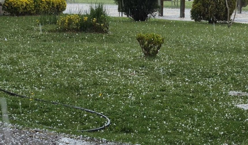 Malatya'da dolu yağışı etkili oldu