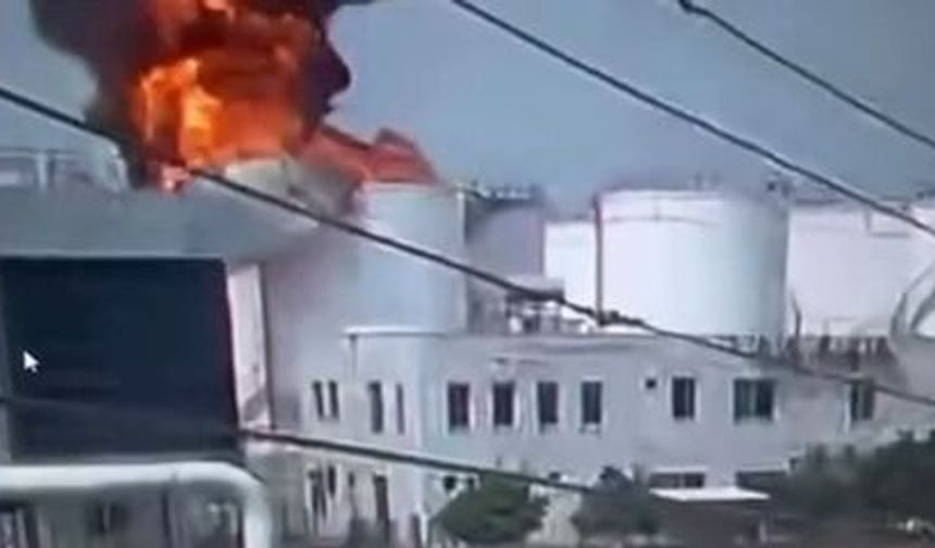Mersin'de biyodizel üretim tesisinde yangın; 1 ölü (5)