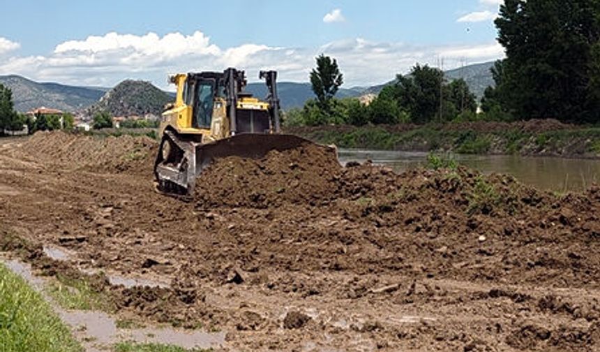 Tokat'ta sağanak sonrası su altında kalan tarım arazileri dronla görüntülendi (2)