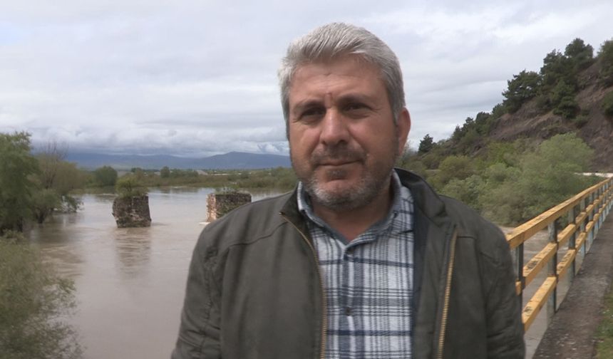 Tokat'ta Yeşilırmak ve Kelkit Çayı'nın birleştiği noktada su seviyesi 6 metre yükseldi