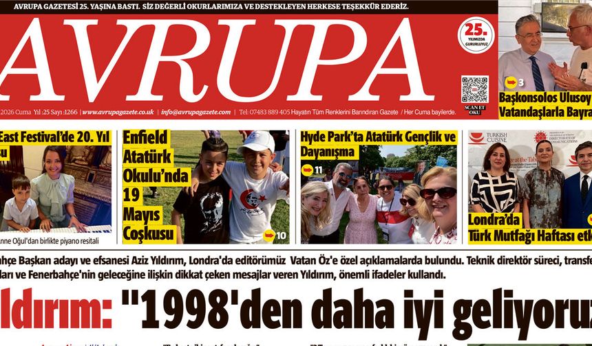 Avrupa Gazete, İngiltere, Londra Özel Baskısı