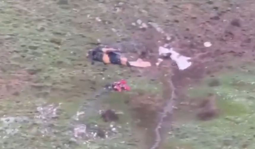 Dağda kalp krizi geçirdi; askeri helikopter ile kurtarıldı (2)