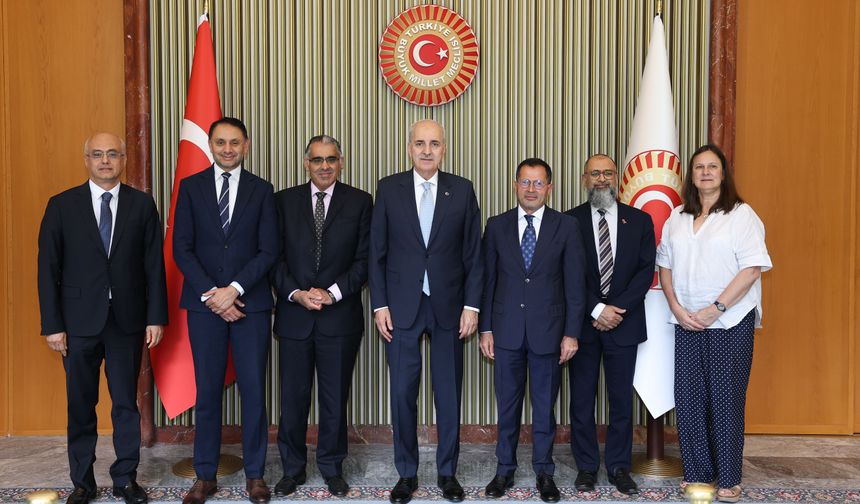 Kurtulmuş, Birleşik Krallık-Türkiye Parlamentolar Arası Dostluk Grubu Başkanı ile görüştü