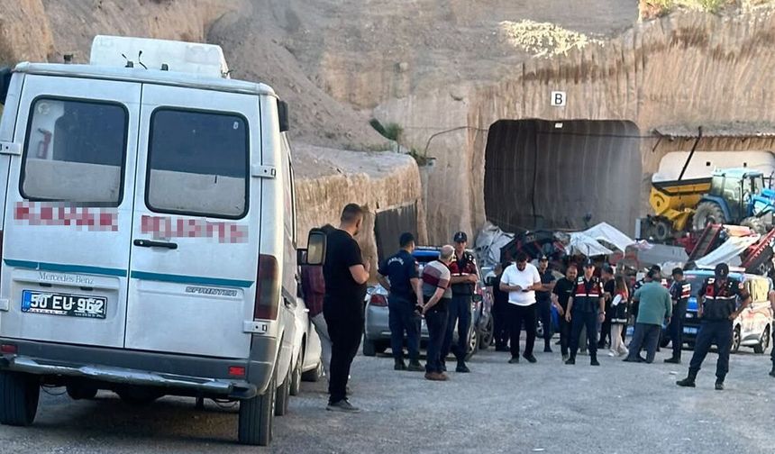 Nevşehir'de devrilen forkliftin sürücüsü öldü