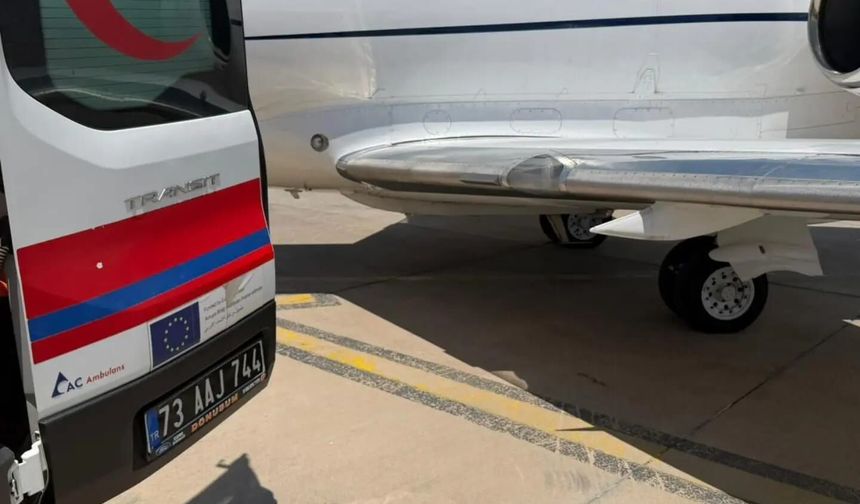 Şırnak'ta kalp rahatsızlığı olan bebek, ambulans uçakla İstanbul'a sevk edildi