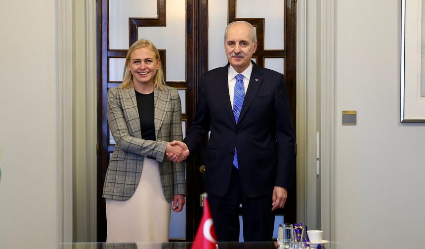 TBMM Başkanı Kurtulmuş, Helsinki'de Finlandiya Dışişleri Bakanı Valtonen'i kabul etti