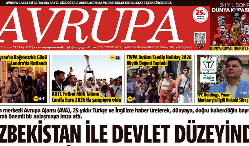 Avrupa Gazete, İngiltere, E-gazete 12 Haziran 2026 Baskısı