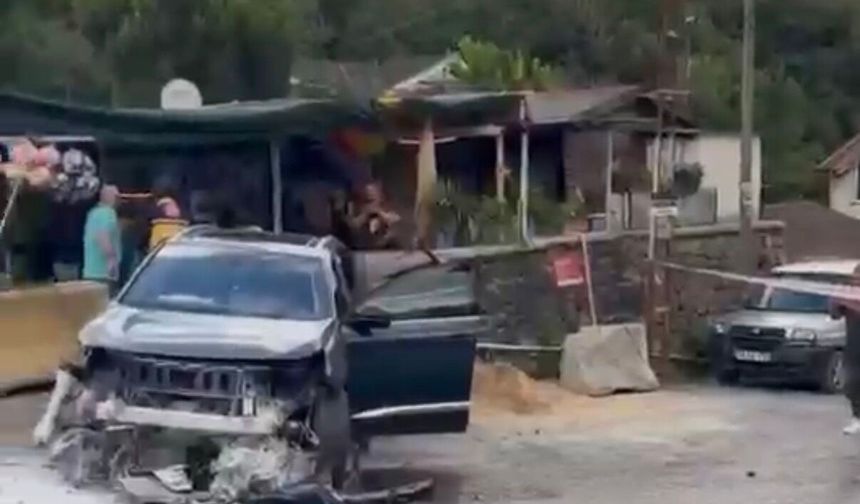 Beykoz'da iki otomobilin çarpıştığı kazada 7 kişi yaralandı