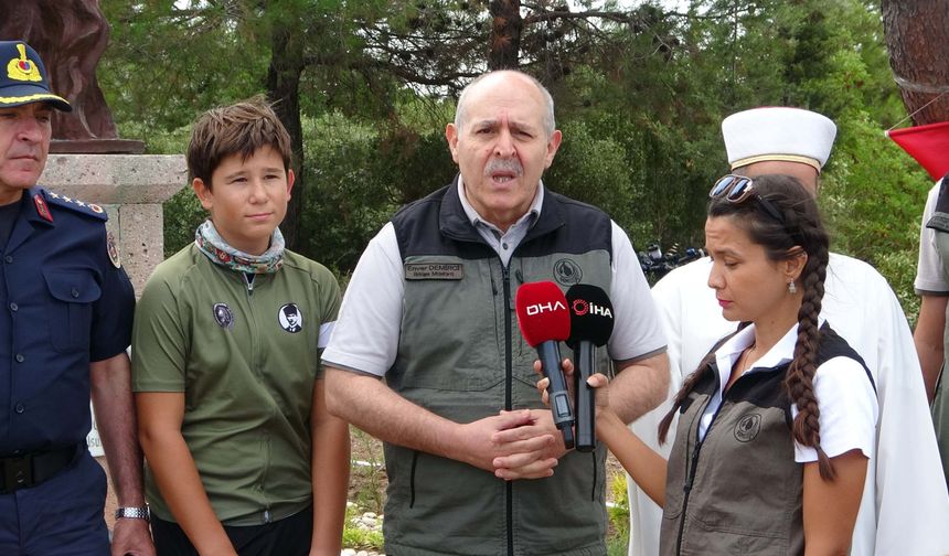 Çanakkale'de orman yangınında şehit olan bölge müdürü törenle anıldı