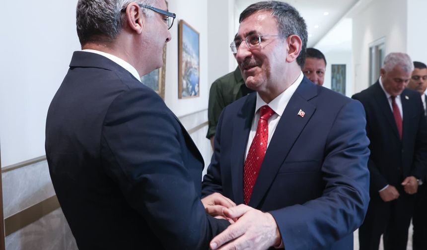 Cumhurbaşkanı Yardımcısı Yılmaz, KKTC Cumhurbaşkanı Erhürman ile görüştü