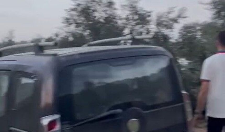 Paraşütleri rüzgarda savrulup zeytin ağacına takılan 2 kişi kurtarıldı; o anlar kamerada