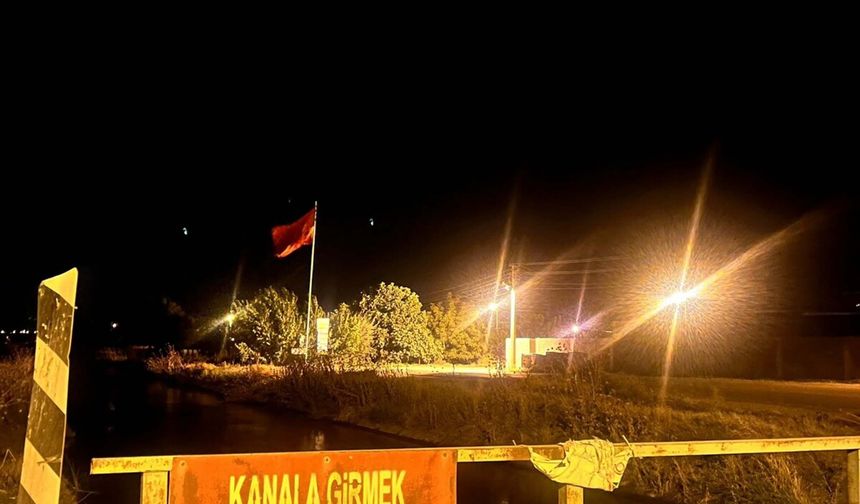 Sulama kanalına uçan motosikletin sürücüsü öldü