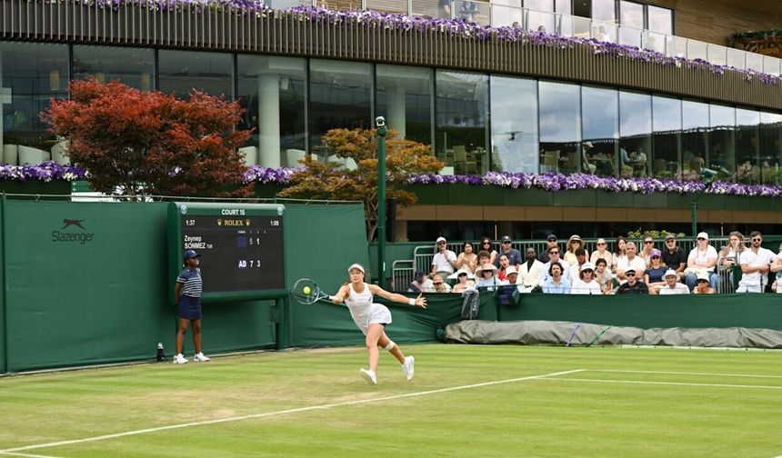 Zeynep Sönmez, Wimbledon'a veda etti