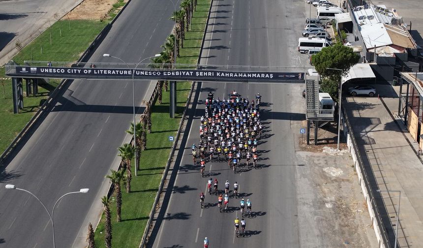 3'üncü Uluslararası Kahramanmaraş Bisiklet Yarışması'nın ilk etabı tamamlandı