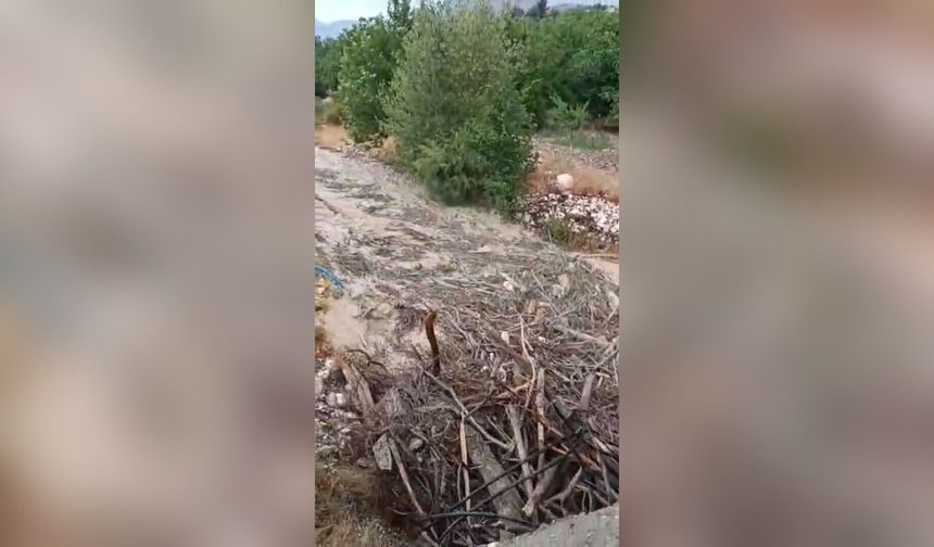 Malatya'da sağanak etkili oldu; ev, depo ve ahırları su bastı