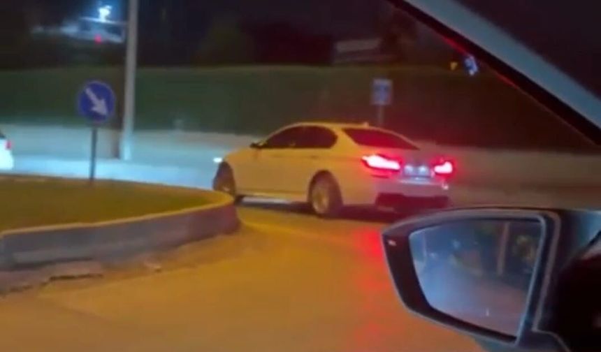 Otomobille drift atan aday sürücüye 140 bin lira ceza; sürücü belgesi iptal edildi