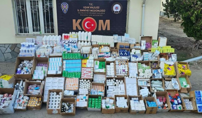 Uşak'ta 5 bin 958 kutu tarihi geçmiş hayvansal ilaç ele geçirildi