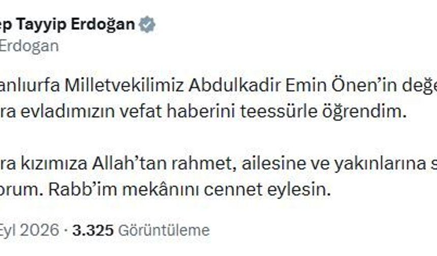 AK Parti Şanlıurfa Milletvekili Önen'in acı günü (2)