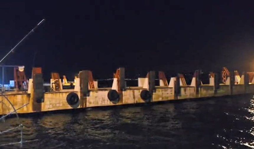 Bursa - Mudanya'da İDO deniz otobüsü iskeleye çarptı