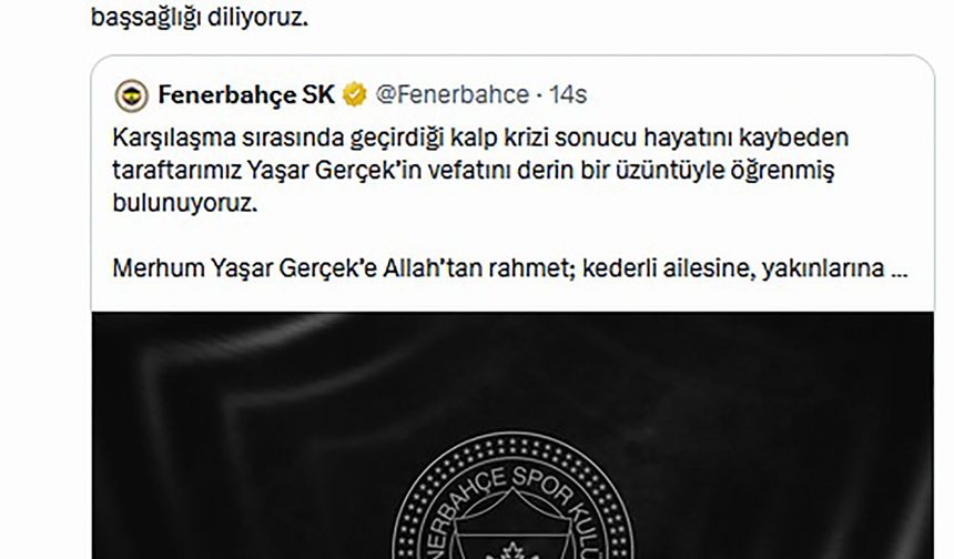 Derbide kalp krizi geçiren taraftar, oğluyla ilk kez birlikte maça gitmiş