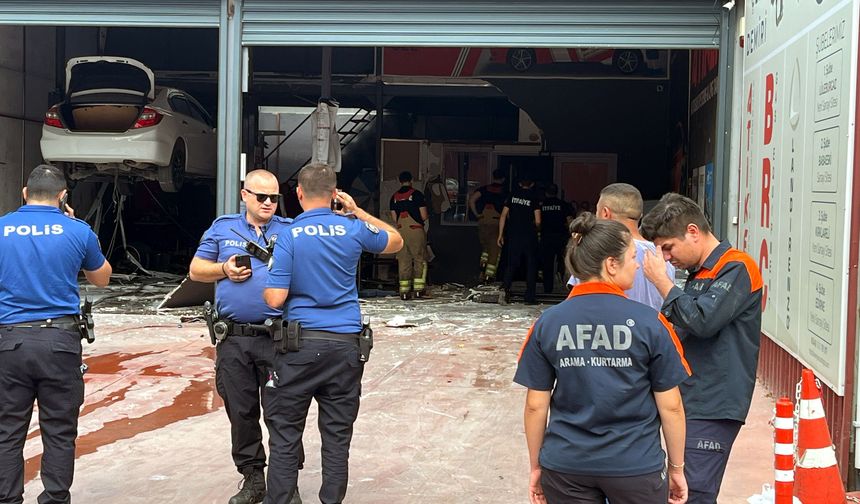 Edirne'de otomobil tamirhanesinde patlama; 1'i ağır, 2 yaralı