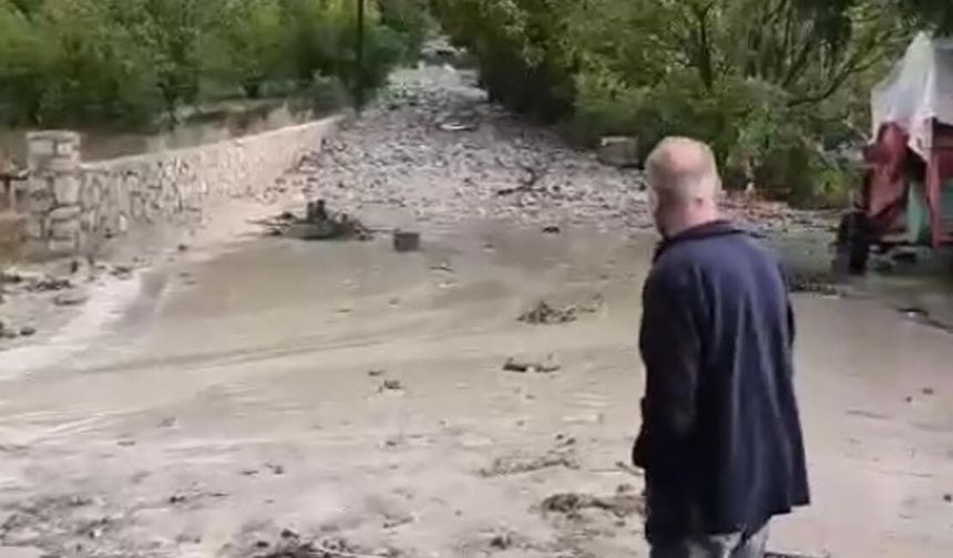 Erzurum'da sel hasara yol açtı