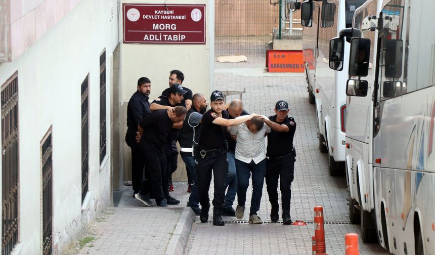 Kayseri'deki suç örgütü operasyonunda 32 şüpheli adliyede