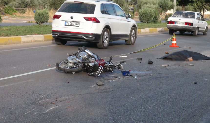 Kilis'te beton mikseri ile motosiklet çarpıştı: 1 ölü, 1 yaralı