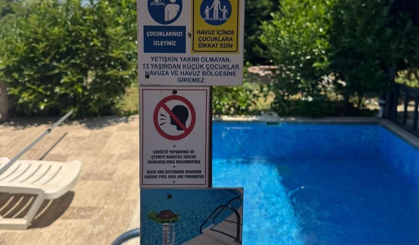Yüzlerce villa ve bungalovun bulunduğu Sapanca'da dernek başkanından ailelere havuz uyarısı