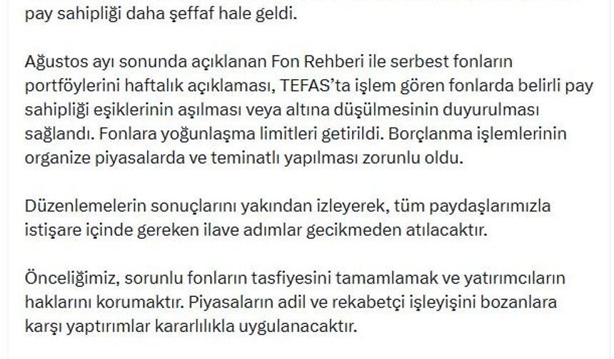 Bakan Şimşek: Piyasaların işleyişini bozanlara yaptırımlar kararlılıkla uygulanacaktır