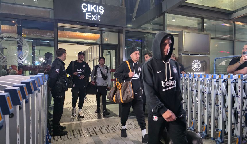 Beşiktaş kafilesi Trabzon'da