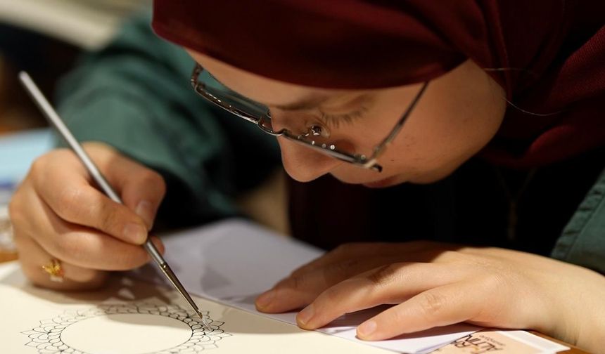 Boğaziçi Üniversitesi'nde tezhip atölyesi düzenlendi