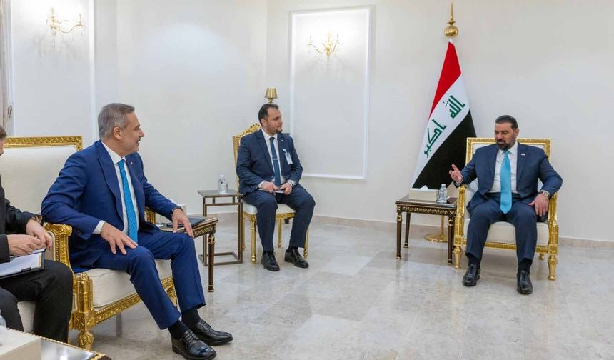 Dışişleri Bakanı Fidan, Irak Temsilciler Meclisi Başkanı Halbusi ile görüştü