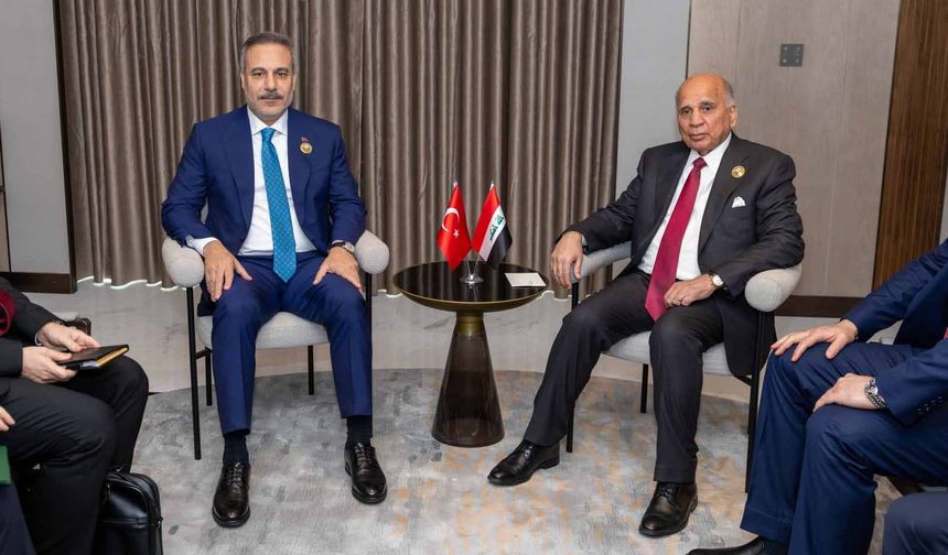 Dışişleri Bakanı Fidan, Iraklı mevkidaşı Hüseyin ile bir araya geldi