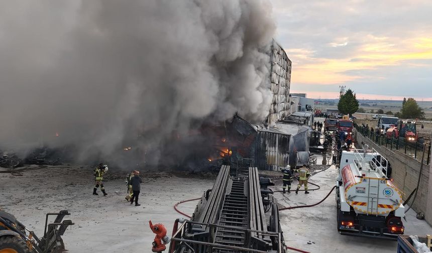 Kırklareli'de ilaç fabrikasında yangın / Ek fotoğraflar