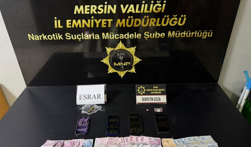 Mersin'de uyuşturucu operasyonunda 2 tutuklama