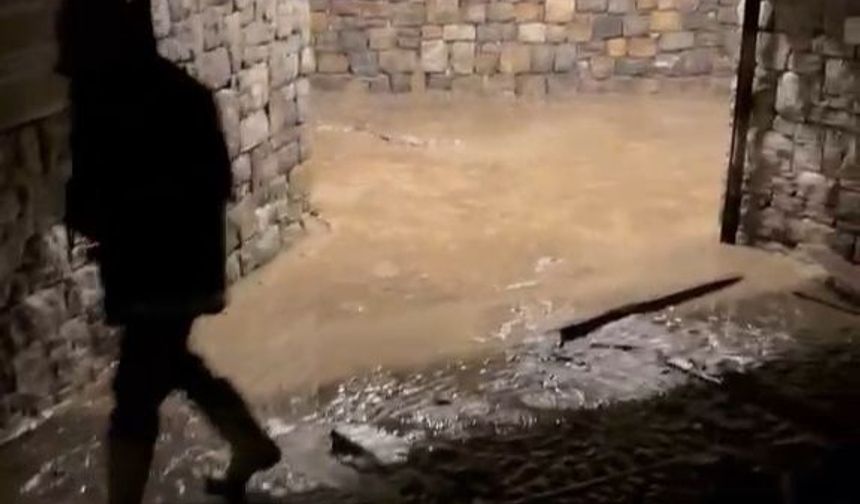 Zonguldak'ta su basan Gökgöl Mağarası kapatıldı