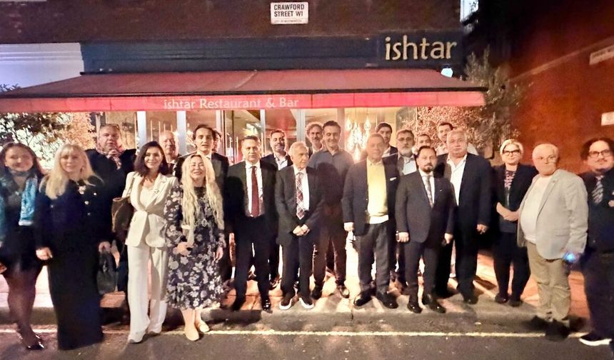 Türk-İngiliz Gazetecilerin Tarihi Buluşması Sonrası KGK Gala Yemeği ISHTAR London Restoran’da Yendi