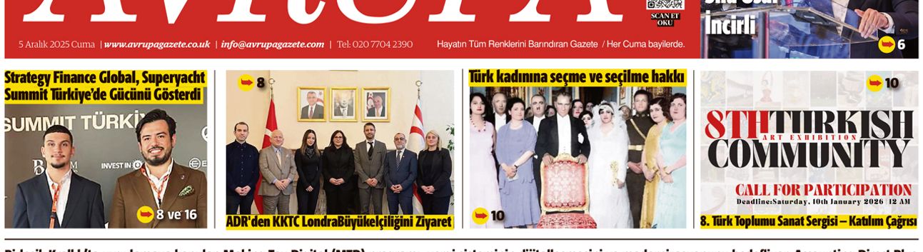 Avrupa Gazete, İngiltere, 5 Aralık 2025 Baskısı E-gazete