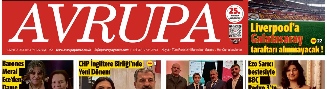 Avrupa Gazete, İngiltere, 6 Mart 2026 Baskısı